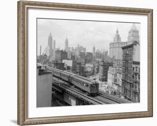 Third Avenue EL, New York, New York-John Lindsay-Framed Photographic Print