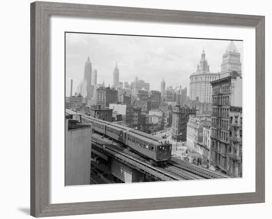 Third Avenue EL, New York, New York-John Lindsay-Framed Photographic Print