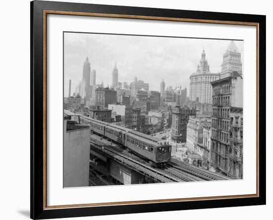 Third Avenue EL, New York, New York-John Lindsay-Framed Photographic Print