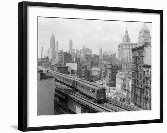 Third Avenue EL, New York, New York-John Lindsay-Framed Photographic Print