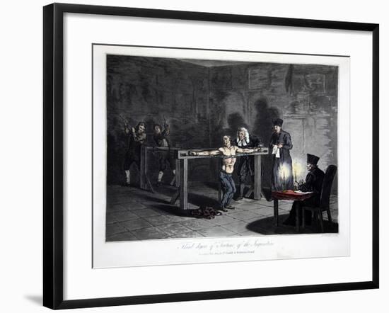 Third Degree of Torture of Inquisition, engraved by L.C. Stadler-null-Framed Giclee Print