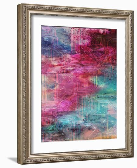 Third Dimensional Color Drift-Sheldon Lewis-Framed Art Print