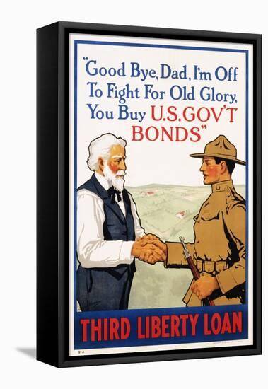 Third Liberty Loan Poster-Laurence Harris-Framed Premier Image Canvas