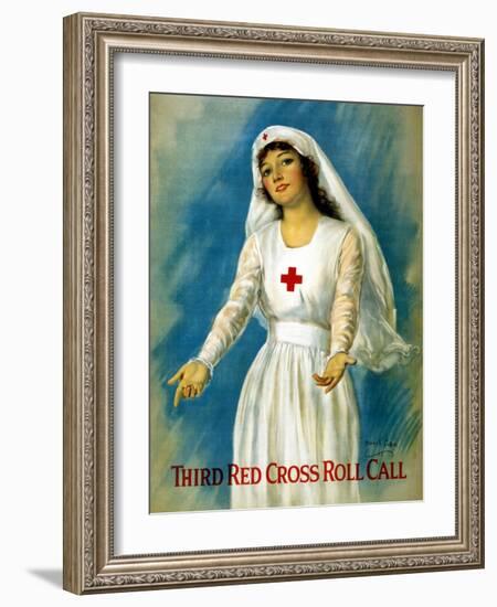 Third Red Cross Roll Call, 1918-William Haskell Coffin-Framed Giclee Print