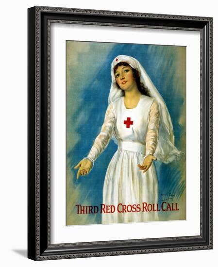 Third Red Cross Roll Call, 1918-William Haskell Coffin-Framed Giclee Print