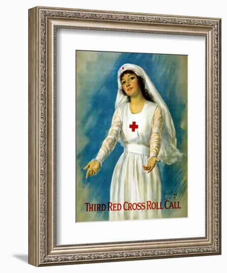 Third Red Cross Roll Call, 1918-William Haskell Coffin-Framed Giclee Print