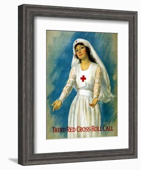 Third Red Cross Roll Call, 1918-William Haskell Coffin-Framed Giclee Print