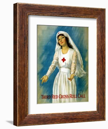 Third Red Cross Roll Call, 1918-William Haskell Coffin-Framed Giclee Print