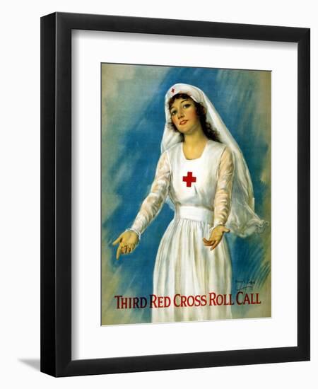 Third Red Cross Roll Call, 1918-William Haskell Coffin-Framed Giclee Print