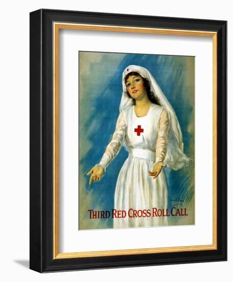 Third Red Cross Roll Call, 1918-William Haskell Coffin-Framed Giclee Print