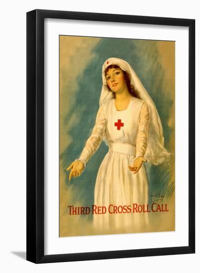 Third Red Cross Roll Call-William Haskell Coffin-Framed Art Print