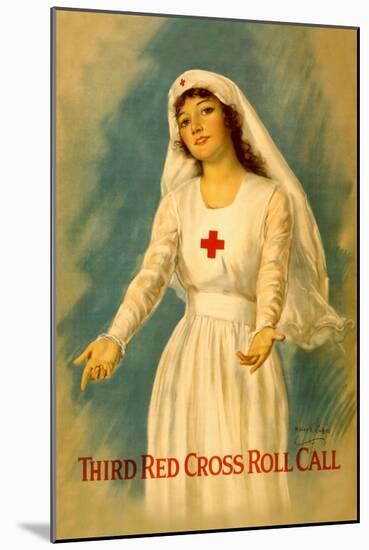 Third Red Cross Roll Call-William Haskell Coffin-Mounted Art Print