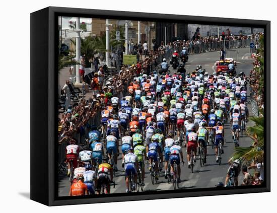 Third Stage of Tour de France, Leaving Old-Port Marseille, July 7, 2009-null-Framed Premier Image Canvas