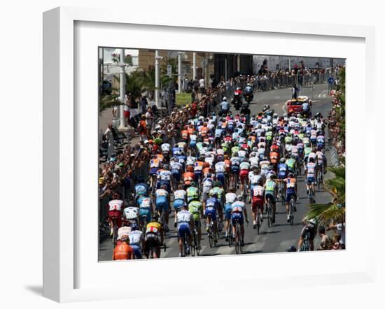 Third Stage of Tour de France, Leaving Old-Port Marseille, July 7, 2009-null-Framed Photographic Print