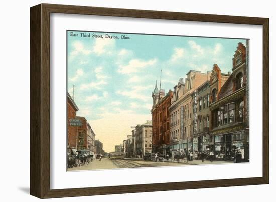 Third Street, Dayton, Ohio-null-Framed Art Print