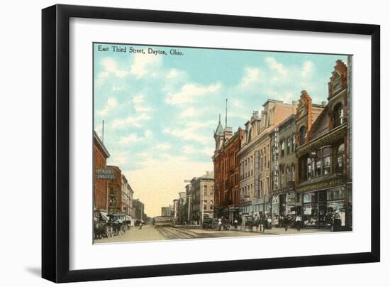 Third Street, Dayton, Ohio-null-Framed Art Print