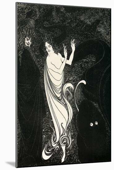 Third Tableau Illustration for Das Rheingold, Published in the Savoy, 1896-Aubrey Beardsley-Mounted Giclee Print