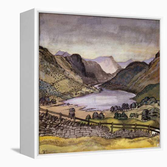 Thirlmere, 1914 (Pastel and W/C over Pencil on Paper)-Paul Nash-Framed Premier Image Canvas
