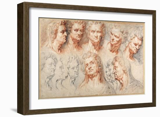 Thirteen Studies Based on a Roman Imperial Head-Arnold Or Artus The Elder Quellin I-Framed Giclee Print