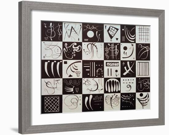 Thirty, 1937-Wassily Kandinsky-Framed Giclee Print