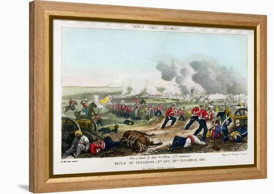 Thirty First Regiment, Battle of Ferozeshah, 2nd Day, 22nd December 1845-Madeley-Framed Premier Image Canvas