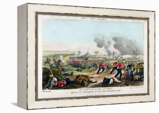 Thirty First Regiment, Battle of Ferozeshah, 2nd Day, 22nd December 1845-Madeley-Framed Premier Image Canvas