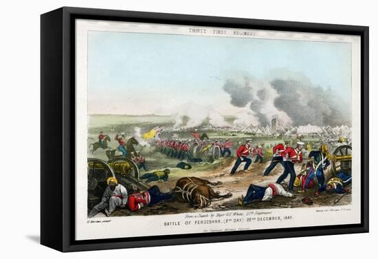 Thirty First Regiment, Battle of Ferozeshah, 2nd Day, 22nd December 1845-Madeley-Framed Premier Image Canvas