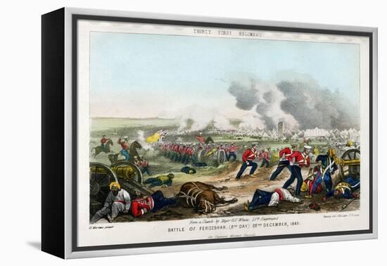 Thirty First Regiment, Battle of Ferozeshah, 2nd Day, 22nd December 1845-Madeley-Framed Premier Image Canvas