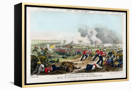 Thirty First Regiment, Battle of Ferozeshah, 2nd Day, 22nd December 1845-Madeley-Framed Premier Image Canvas