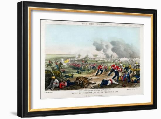 Thirty First Regiment, Battle of Ferozeshah, 2nd Day, 22nd December 1845-Madeley-Framed Giclee Print