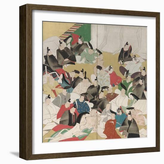 Thirty-Six Poets, Edo Period-Sakai Hoitsu-Framed Giclee Print