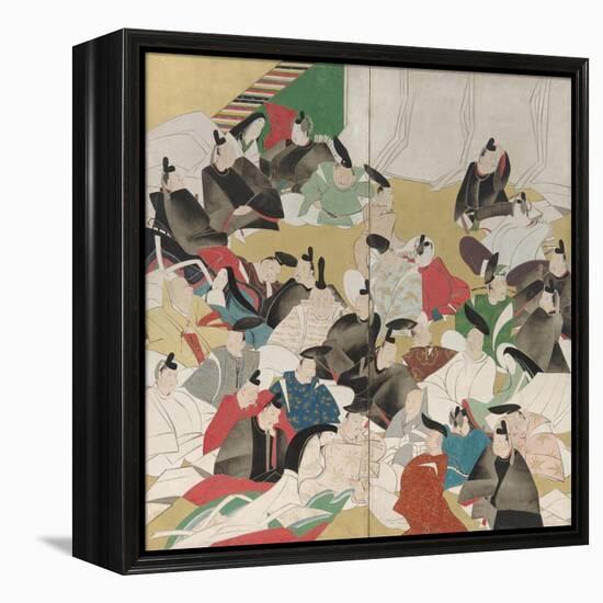 Thirty-Six Poets, Edo Period-Sakai Hoitsu-Framed Premier Image Canvas