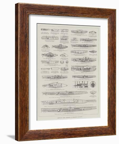 Thirty-Six Years' Progress in Submarine Navigation-null-Framed Giclee Print