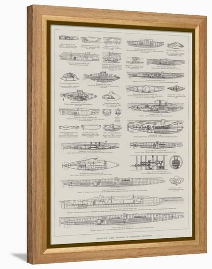 Thirty-Six Years' Progress in Submarine Navigation-null-Framed Premier Image Canvas