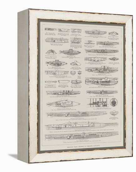 Thirty-Six Years' Progress in Submarine Navigation-null-Framed Premier Image Canvas