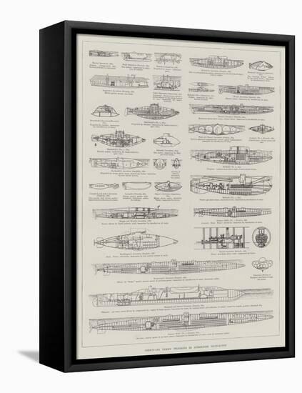 Thirty-Six Years' Progress in Submarine Navigation-null-Framed Premier Image Canvas