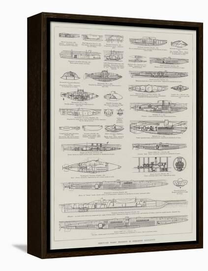 Thirty-Six Years' Progress in Submarine Navigation-null-Framed Premier Image Canvas