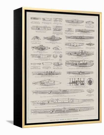 Thirty-Six Years' Progress in Submarine Navigation-null-Framed Premier Image Canvas