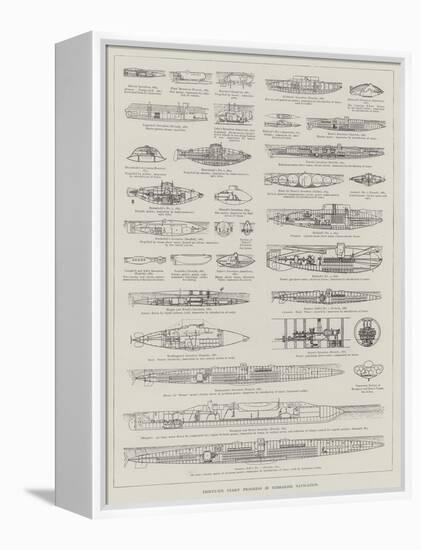 Thirty-Six Years' Progress in Submarine Navigation-null-Framed Premier Image Canvas