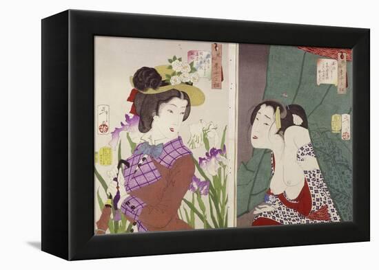 Thirty Two Aspects of Aspects of Women-Tsukioka Kinzaburo Yoshitoshi-Framed Premier Image Canvas