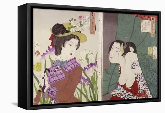 Thirty Two Aspects of Aspects of Women-Tsukioka Kinzaburo Yoshitoshi-Framed Premier Image Canvas