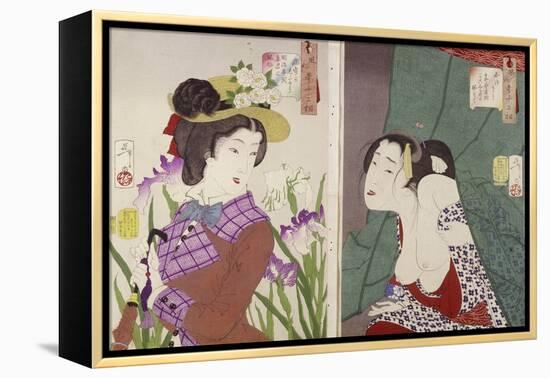 Thirty Two Aspects of Aspects of Women-Tsukioka Kinzaburo Yoshitoshi-Framed Premier Image Canvas