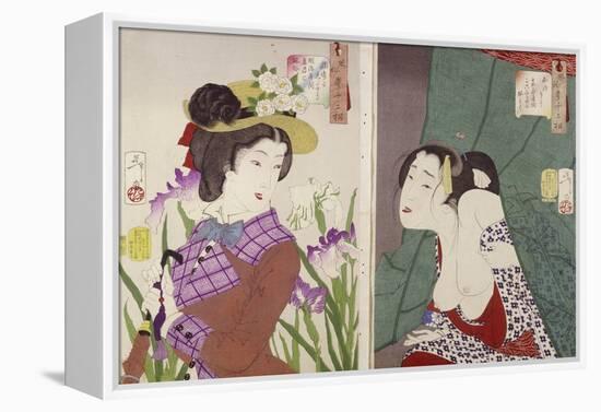 Thirty Two Aspects of Aspects of Women-Tsukioka Kinzaburo Yoshitoshi-Framed Premier Image Canvas