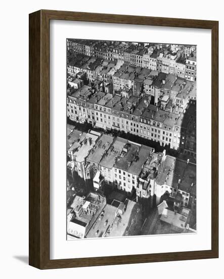 This Aerial View Shows the Site of the Projected Rockefeller Center-null-Framed Photographic Print