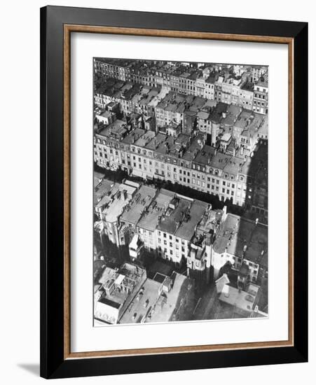 This Aerial View Shows the Site of the Projected Rockefeller Center-null-Framed Photographic Print