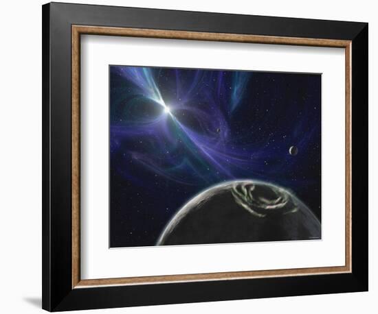 This Artist's Concept Depicts the Pulsar Planet System Discovered by Aleksander Wolszczan in 1992-Stocktrek Images-Framed Photographic Print