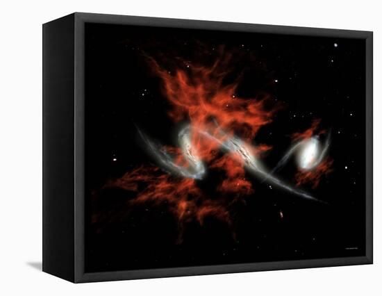 This Artist's Concept Illustrates One Possible Answer to the Puzzle of the Giant Galactic Blobs-Stocktrek Images-Framed Premier Image Canvas