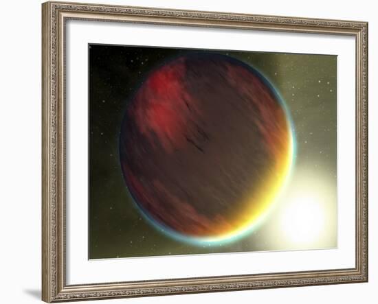 This Artist's Concept Shows a Cloudy Jupiter-Like Planet That Orbits Very Close to Its Star-Stocktrek Images-Framed Photographic Print