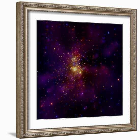 This Chandra X-ray Observatory Image Shows Westerlund 2, a Young Star Cluster-null-Framed Photographic Print