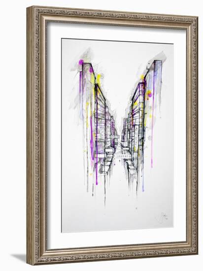 This City Sleeps-Marc Allante-Framed Art Print